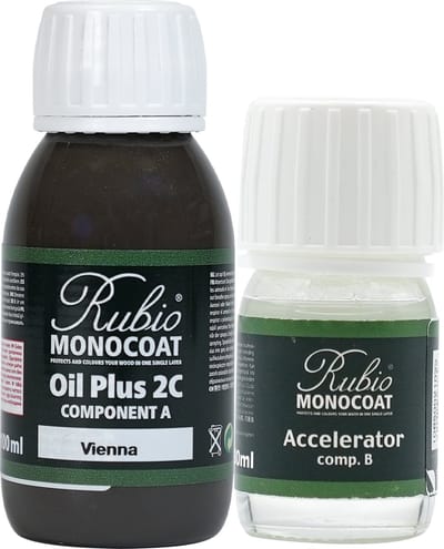Rubio Monocoat Oil Plus 2C - Ecologische Houtolie in 1 Laag voor Binnenshuis - Vienna, 130 ml