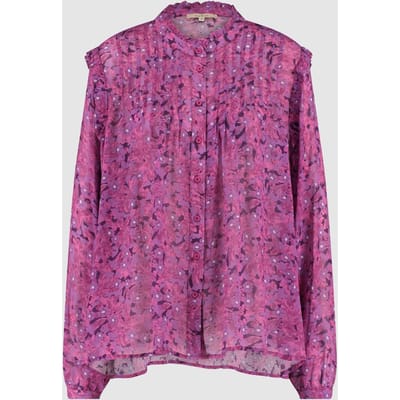Circle of Trust Mallory Blouse Secret Garden Size: S | Long-Sleeved Tops Outlet | Dames | Roze