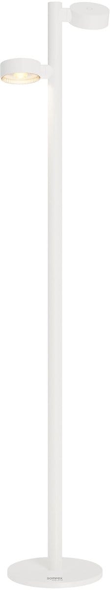 Sompex | vloerlamp RONDA| Dubbele lampen | wit | oplaadbare vloerlamp / draadloos / overal mee naar toe te nemen