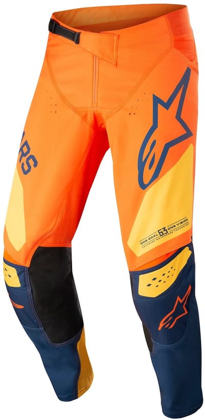 Alpinestars Techstar Factory Oranje Donkerblauw Warmgeel Broek - Broek