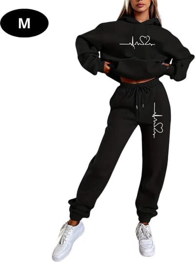 Livano Joggingpak Dames - Huispak - Volwassenen - Trainingspak - Comfortabel - Jogging Pak - Joggingsbroek - Zwart - M