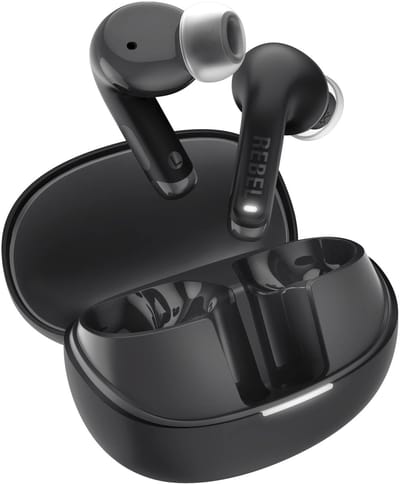 Fresh 'n Rebel Twins Fuse 2 - Draadloze oordopjes - Noise Cancelling oortjes met 36 uur speeltijd - Met Microfoon en App - Storm Grey