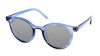Vista Bonita CLASSIC – Zonneleesbril UV400 – Sterkte +0.50 – Kleur Kelim Blue – Groot model – Eyecatcher – Ronde pasvorm – Flexveren - Inclusief bijpassende etui en doekje