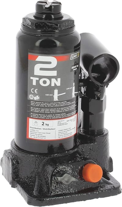 Hydraulische Krik 2 Ton - TÜV/Gecertificeerde Veiligheid