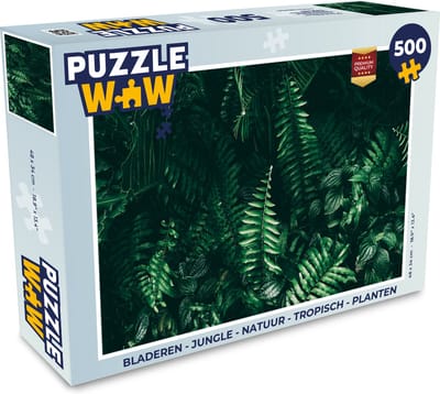 Puzzel Bladeren - Jungle - Natuur - Tropisch - Planten - Legpuzzel - Puzzel 500 stukjes