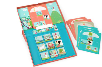 SCRATCH Logicaspel - Prinses And Eenhoorn - 25.5X38X2Cm - Magnetisch - 5 Jaar
