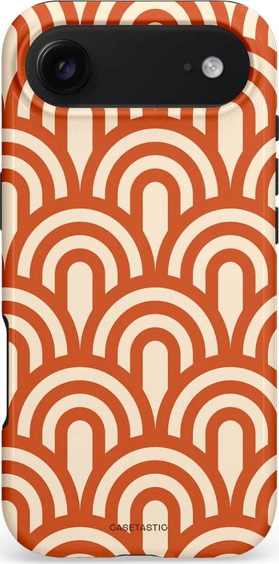 Casetastic hoesje geschikt voor Apple iPhone Air - MagSafe - Dubbellaagse bescherming - Oranje Bogen Parade - Fashion Case - Terracotta Crème
