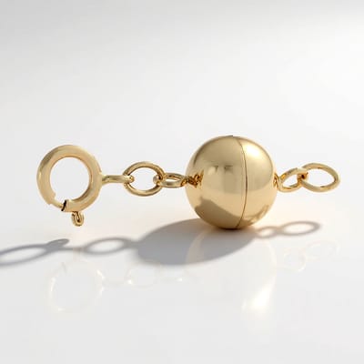 Cavill - Geelgouden Kettingsluiting 14K 585 - Magneetsluiting met Karabijnhaak - Glanzend en Veilig - 2.1 cm Accessoire