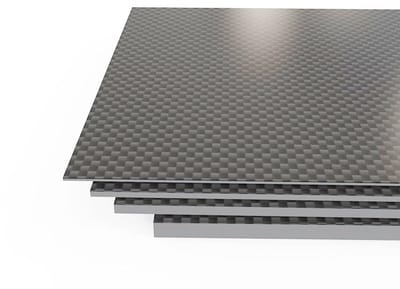 Koolstofvezel Plaat - Carbon Fiber Board - Doe-het-zelf Projecten - Hoge Sterkte Lichtgewicht - 200x300mm 1.0mm - Zwart