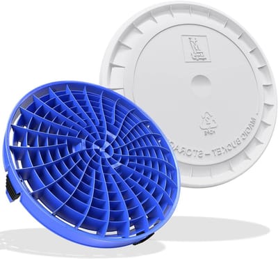 Wasemmer Inzetstuk met Deksel - Vuilzeef en Deksel - Krasvrij Auto Wassen - Vuil Scheidend Inzetstuk - 31 cm Diameter