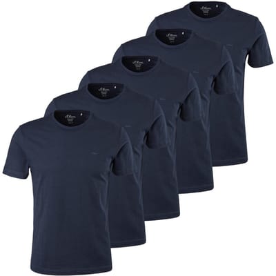 s.Oliver Heren t-shirt 5 pack Basic