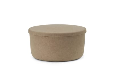 Normann Copenhagen Hide Storage Poef - sand - large