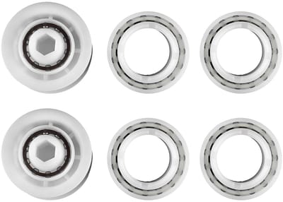 Dailygoods- Zwembadreiniger vervangende onderdelen - 4-delige wielenset - 2 katrollen - ABS materiaal - 360° verstelbaar - lange levensduur - Zwembadaccessoires