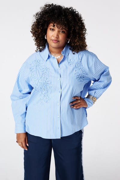 MS Mode Blouse Gestreepte blouse