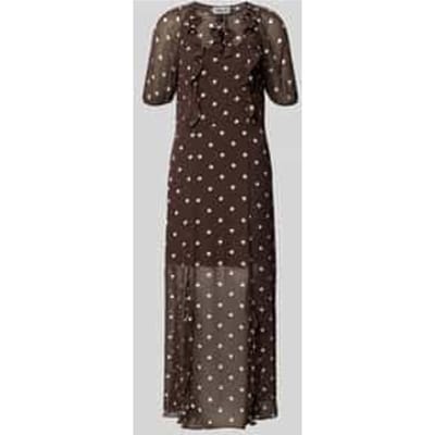 Regular fit maxi-jurk met ruches