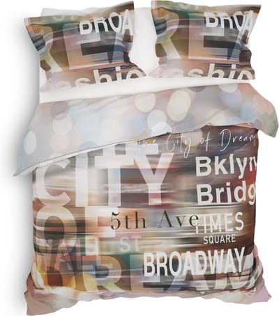 Heckettlane Lenny Dekbedovertrek - Lits-jumeaux - Katoensatijn - 240x200-220cm - Multi