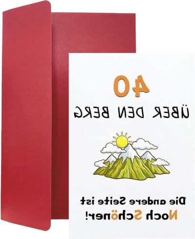 Verjaardagskaart 40 Jaar voor Vrouw en Man, Leuk Cadeau met Humor voor Verjaardagsfeest