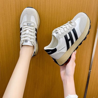 Retro dikke zool Forrest Gump schoenen dames lente casual all-match kleur bijpassende sport daddy schoenen 40 brown