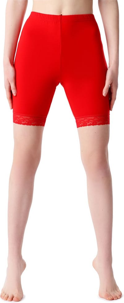 Bellivalini BLV-BLV50-216-LE Dames Leggings - Sport - Vrijetijdsbroek - Kort - Viscose - Sporbroek - Yogabroek - Rood - XXXXL