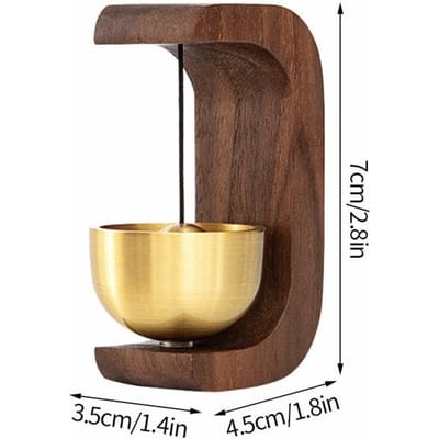 Draadloze deurbel Houten windgong Draadloze deurbel Entree deurbel Decoratieve windbel voor het openen van het huis Huisdecoratie