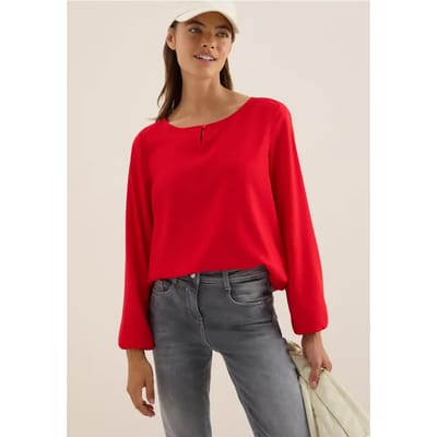 Blouse in effen kleur