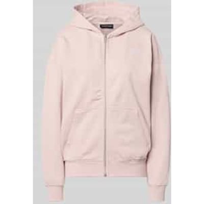 Oversized sweatjack met labelstitching model 'CLARITA'