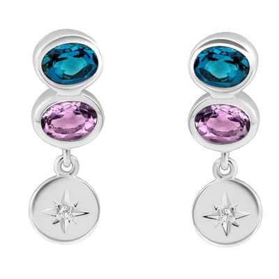 Orphelia 'Regula' Dames 925 Sterling Zilveren Oorknopjes - Zilver ZO-7578