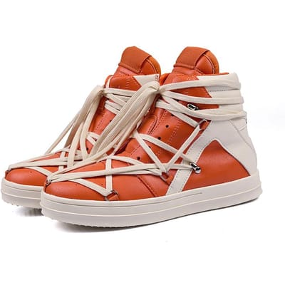 Casual Schoenen voor Mannen Meerdere Bandjes Design Leren Schoenen voor Man Mode Sneakers Vetersluiting Luxe Designer High Street 39 beige