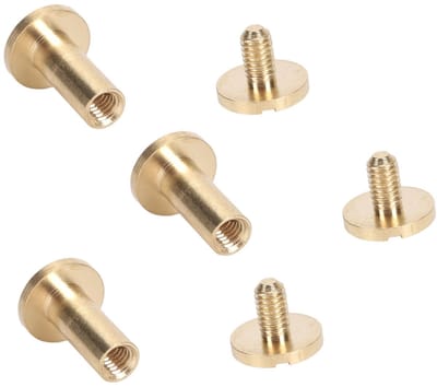 Dailygoods- Klinknagels Premium Kwaliteit - Messing Klinknagels - Decoratieve Klinknagels - Klinknagels voor Leer - Klinknagels voor Tassen - Eenvoudig Installatieproces - Decoratieve Nagels