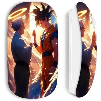 Draadloze muis - Maniacase - Akira Toriyama - Goku - Optisch - Nano USB-ontvanger - Wit