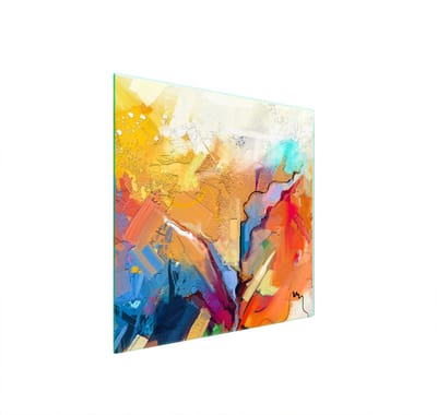 TMK ArtDeko - Snijplank - Beschermplaat voor het fornuis - 50x52 cm - Kleurvol
