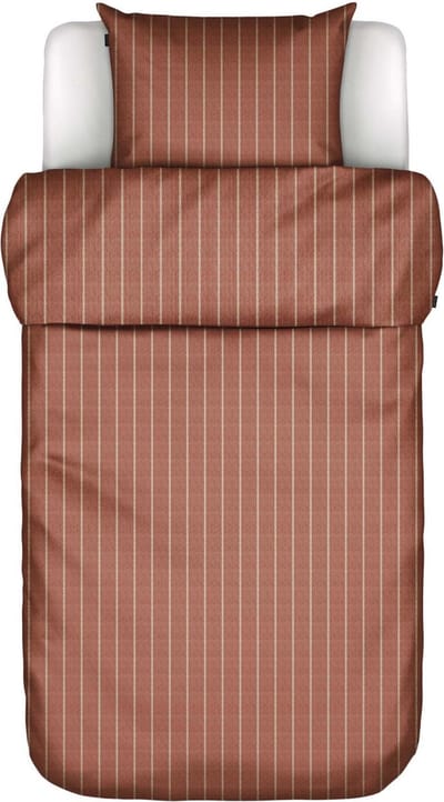MARC O'POLO Torsken Dekbedovertrek Earth red - Eenpersoons – 140x200/220 cm + 1 kussensloop 60x70 cm