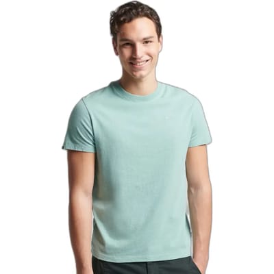 Superdry - Essential T-shirt van biologisch katoen met micrologo - Heren - T-shirts