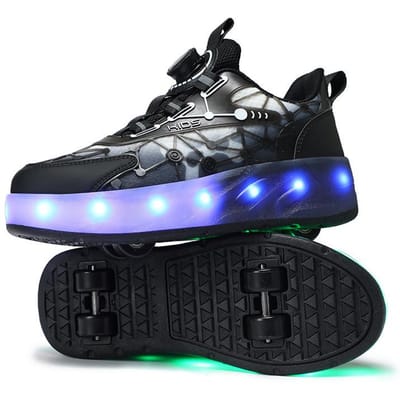 Vierwielige Wegloop Schoenen EVA Rubber Slijtvaste Zooltjes, Meisjes' Fried Street Skates, Lente en Herfst Nieuwe Skates Beschikbaar 40 gray