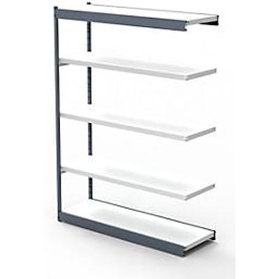 Stalen rek PROGRESS 2000, stellingsectie, zonder achterwand, H 1900 x B 1000 x D 400 mm, zilveren frame