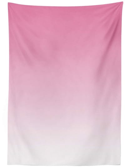 ABAKUHAUS Ombre Tafellaken – 140x240 cm – Satijn, Machinewasbaar, Roze