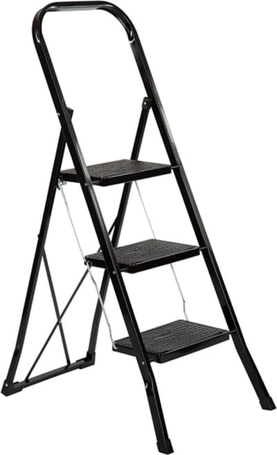 Trapladder Color Step zwart 3 treden