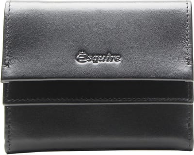 Esquire Portemonnee New Silk Wallet Black Zwart