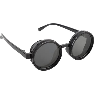 Verstelbare Tint Zonnebril ND2 400 Filter 52MM Ronde Gepolariseerde Viszonnebril voor Heren Dames Buitenverkenning gray