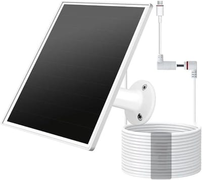 Zonnepaneel - Zonnelader - Camera Opladen - Waterdicht Ontwerp - 5W - Wit