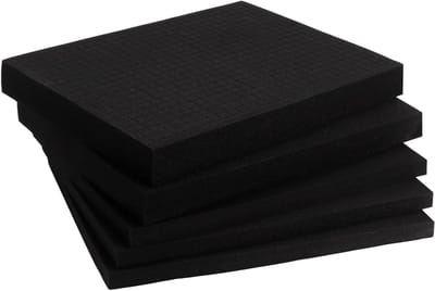 Set van 5 kubusvormige schuimblokken, 405 x 305 mm, schokbestendig schuim voor gereedschapskoffers, camerakoffers en op maat gesneden inzetstukken
