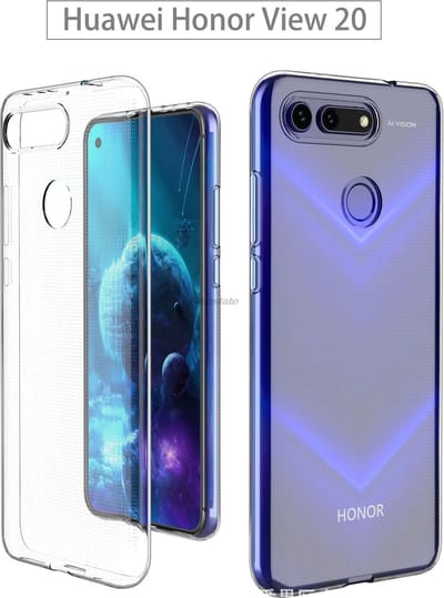 DrPhone TPU Hoesje - Transparant Ultra Dun Premium Soft-Gel Case - Geschikt voor Huawei Honor V20