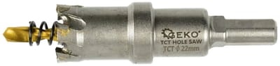 GEKO Carbide gatenzaag - 22 mm - titanium boor - precisie en duurzaamheid