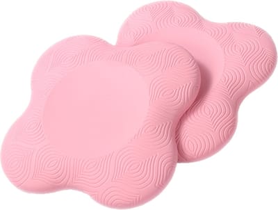 DW4Trading Yoga Kniebeschermer Mat Roze - Sport Balans Kussen - Set van 2 Stuks - 20x20 cm