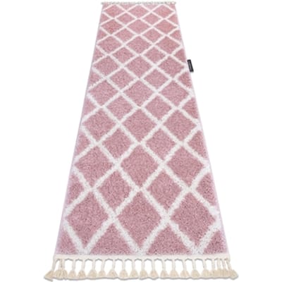 Kleden Rugsx Tapijt, Vloerbekleding BERBER TROIK rozekleuring 70x250 cm