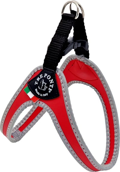 Tre Ponti Fibbia Basic Tuig Rood&Reflectie - Hondenharnas - 28-37 Cm Tot 3 Kg