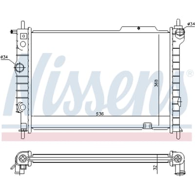 Radiator, motorkoeling NISSENS 63059