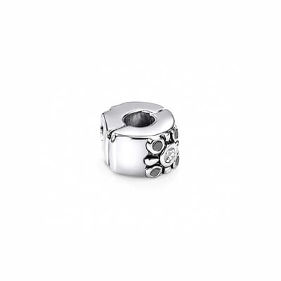 Quiges - Roestvrij staal - Zirkonia - Stoppers voor Bedels - Beads - Kraal Charm - Armband - Geschikt – voor - alle bekende merken - Armband P105