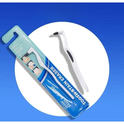 Nigf Meuleuse d'élimination des taches dentaires Tige de nettoyage Détartreur Outil de soins dentaires pour un détartrage efficace blanc
