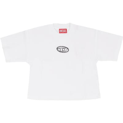 Diesel meisjes t-shirt j0242800yi9 k100 tixanwit